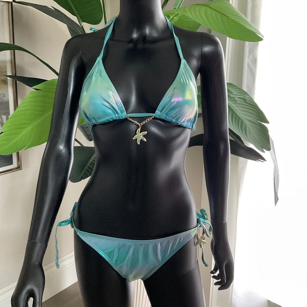 Ocean Blue Bikini with Charming Bikinis Charms!